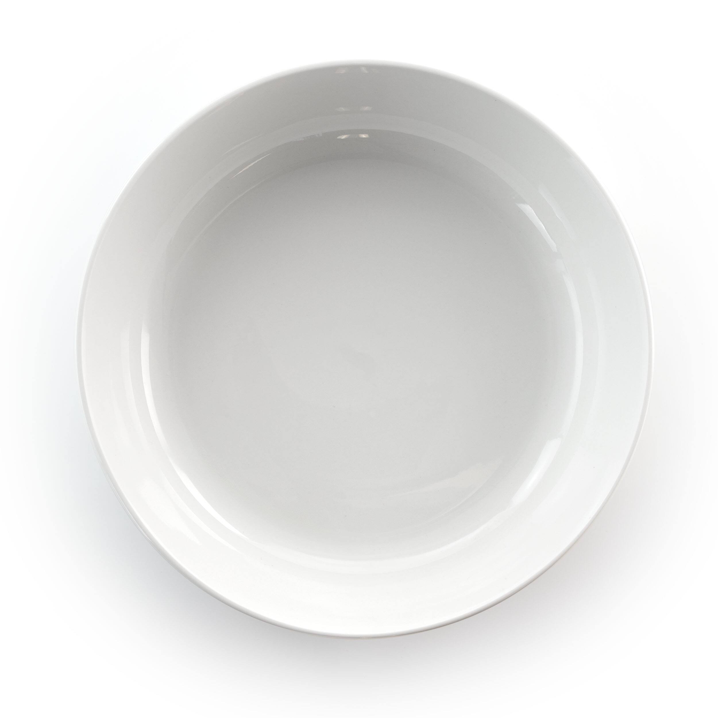 Alt View 5. Elama - Elama Owen 18 Piece Porcelain Dinnerware Set with 2 Large Serving Bowls in White - White.