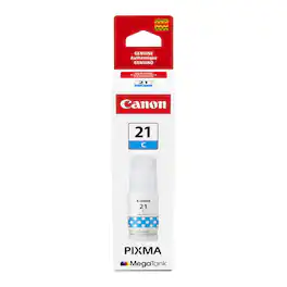 Canon - MegaTank GI-21 Ink Bottle - Cyan