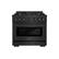 Angle. ZLINE - ZLINE 36" Select Dual Fuel Black Stainless Steel Range w/ 6 Burners & Convection Oven (HDRB-36) - Stainless Steel.