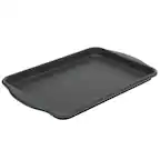 Front. Oster - Oster Teston Platinum Collection 18x15 Inch Nonstick Carbon Steel Cookie Sheet in Matte Black - Matte Black.