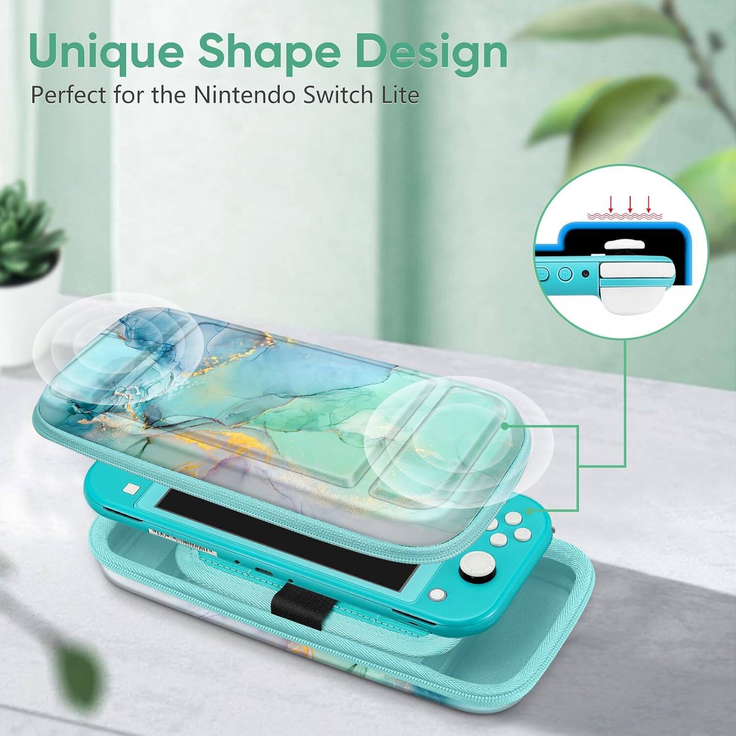 Unique Shape Design  
Perfect for the Nintendo Switch Lite