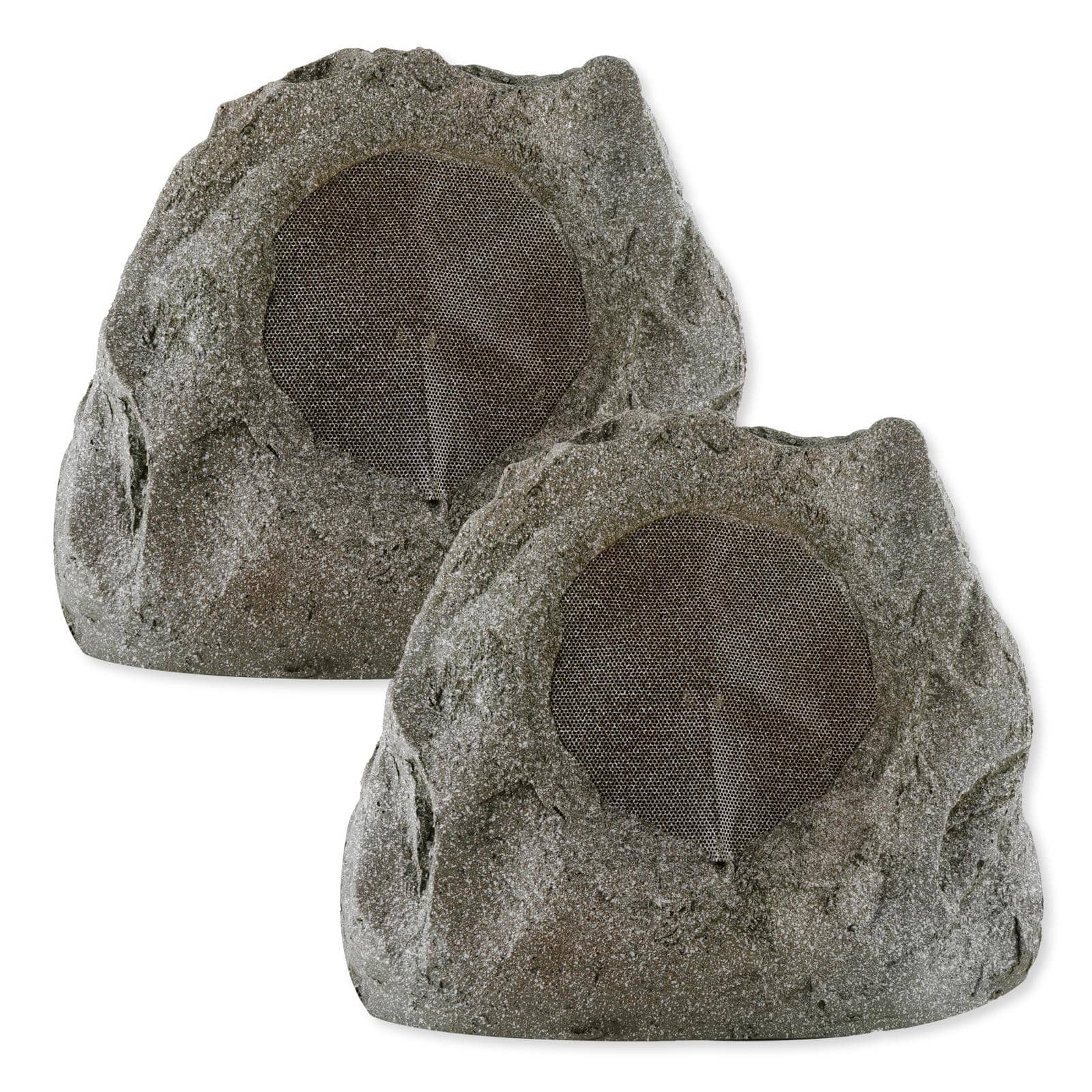 Lithe Audio - Bluetooth & Passive Garden Rock Speakers - Brown