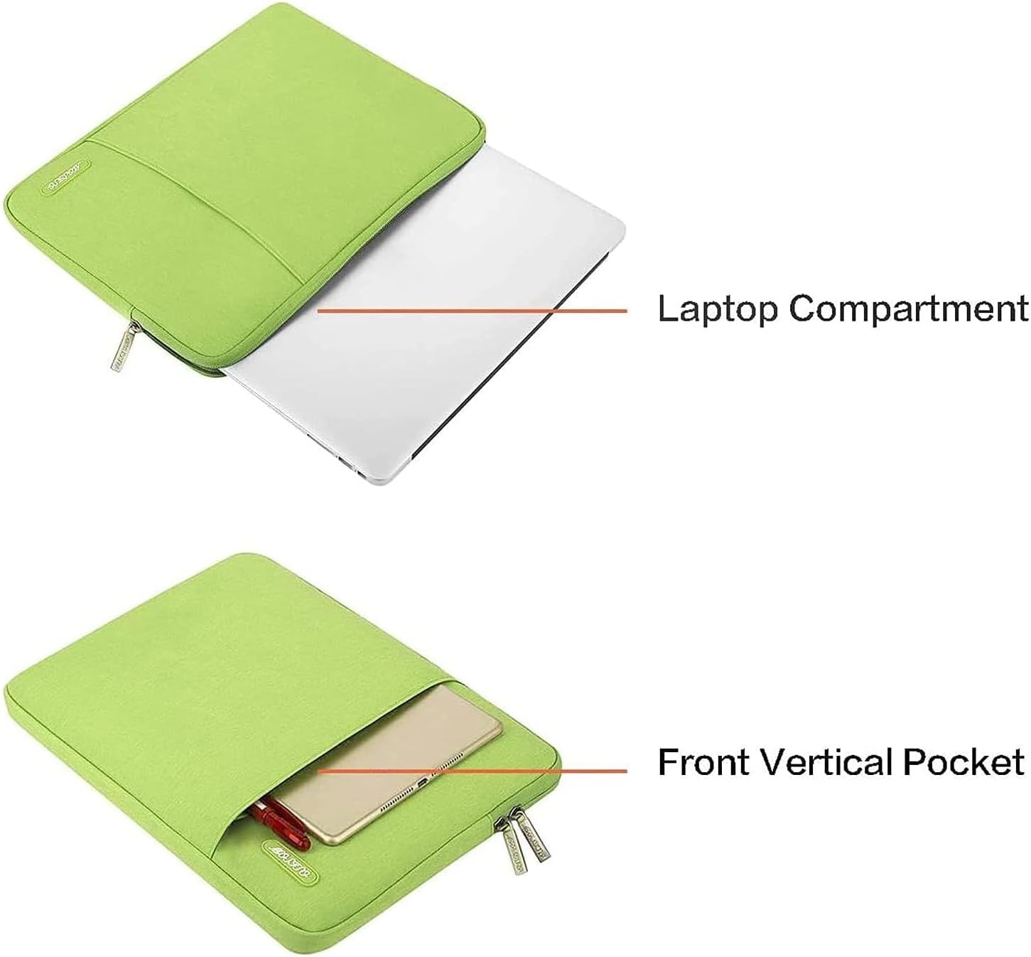 Laptop Compartment  
Front Vertical Pocket