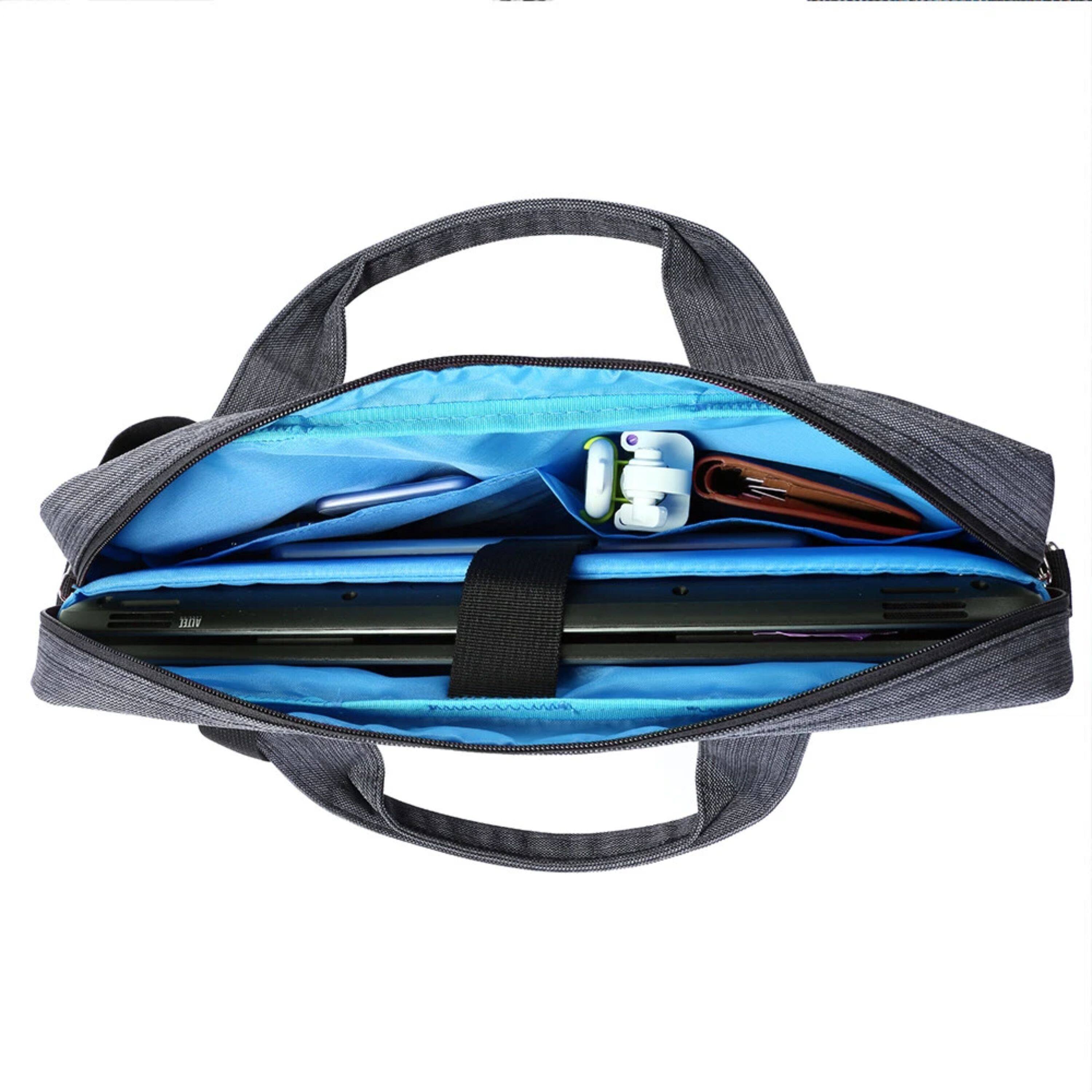 Alt View 1. Kitcheniva - Laptop Case Shoulder Messenger Bag For 14" Laptop - Sky Blue.