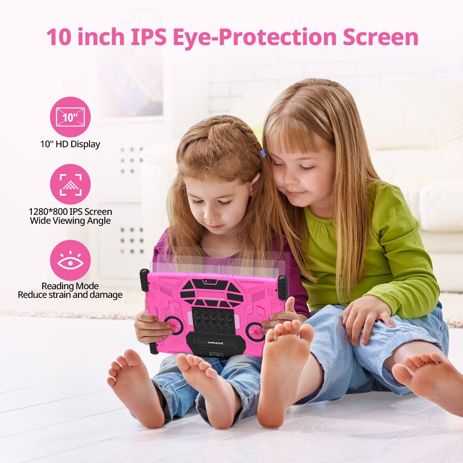 10 inch IPS Eye-Protection Screen

10" HD Display

1280*800 IPS Screen Wide Viewing Angle

Reading Mode Reduce strain and damage