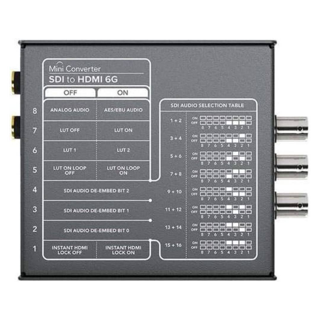Blackmagicdesign Converter SDI to HDMI ⑤ Blackmagic Design SDI To HDMI 6G Black Mini Video Converter with