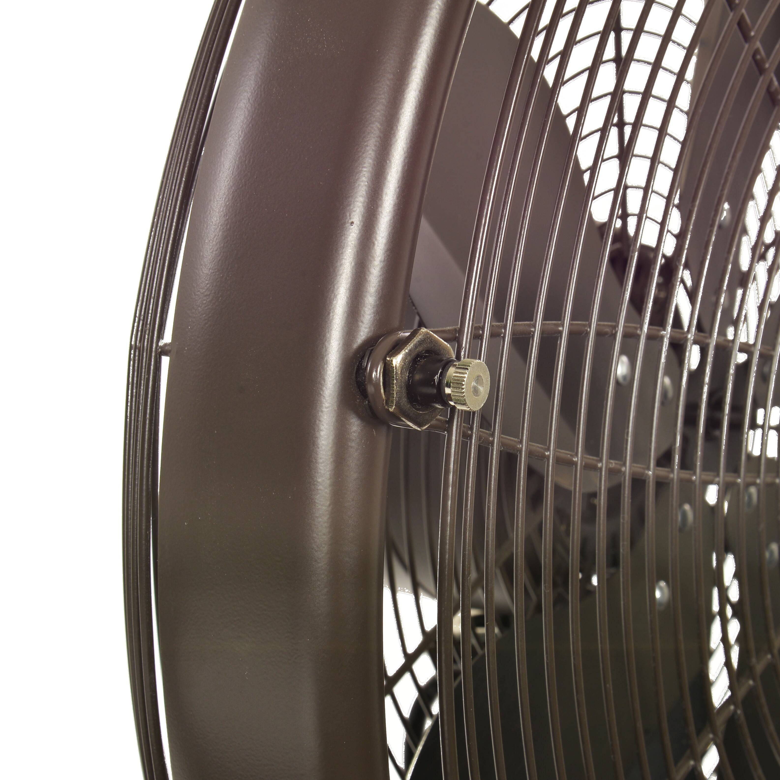 Alt View 7. NewAir - Outdoor Misting Fan and Pedestal Fan Combination, 600 sq. ft. With 3 Fan Speeds and Sturdy All Metal Design - Dark Brown.