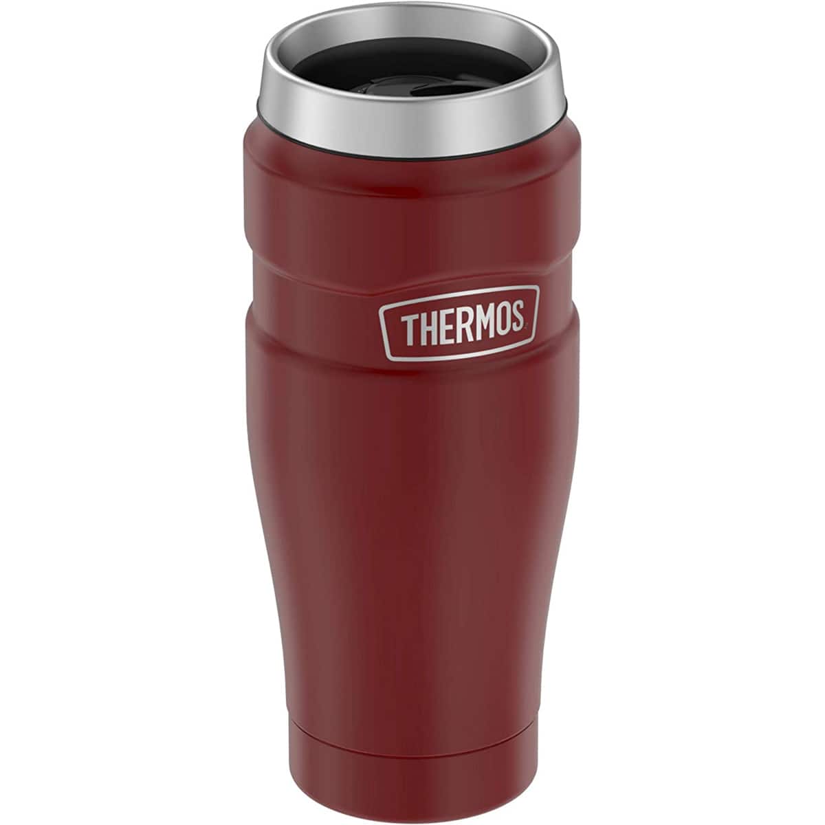 Thermos - 16 oz. Stainless King Vacuum Insulated Travel Mug - Matte Cranberry - Red