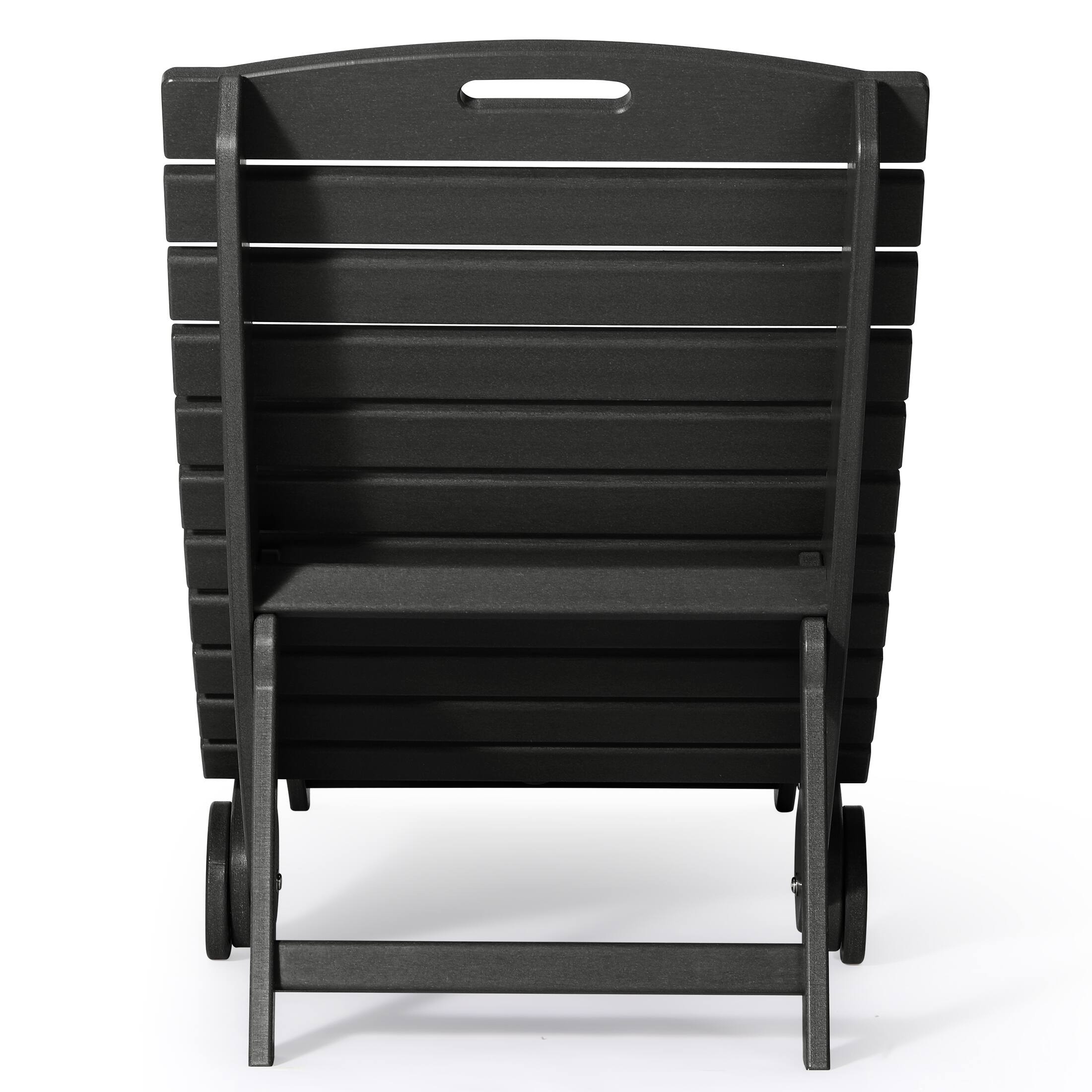 Back. WestinTrends - WestinTrends Ventura Outdoor HDPE In-Pool Patio Chaise Lounge Chair With Wheels - Black.