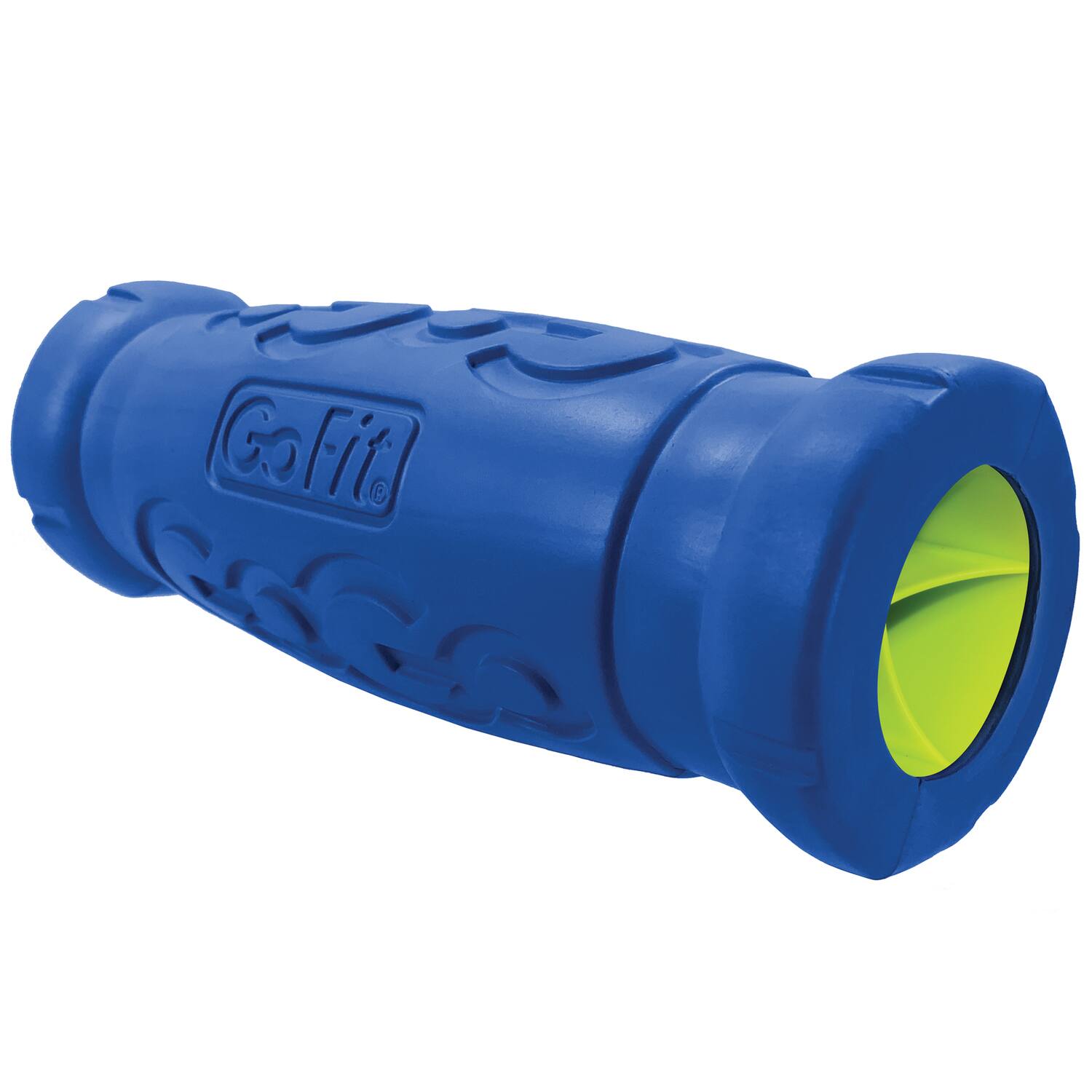 Back. GoFit - 12" Go-Size Barrel Roller with Massage Ball.