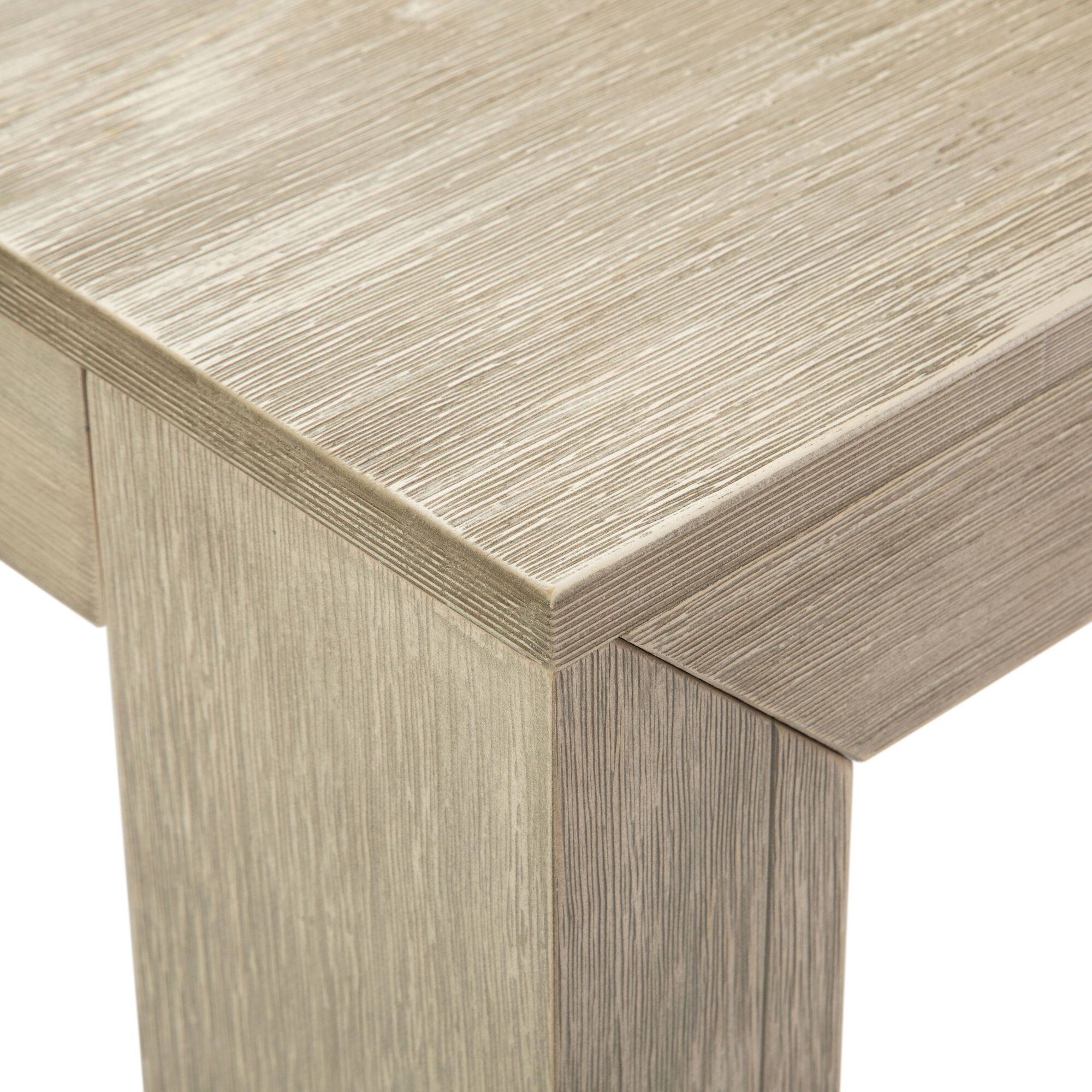 Alt View 3. Plank+Beam - Modern Pub Dining Table Counter Height ( 41in / 1050mm), Seashell Wirebrush - Seashell Wirebrush.