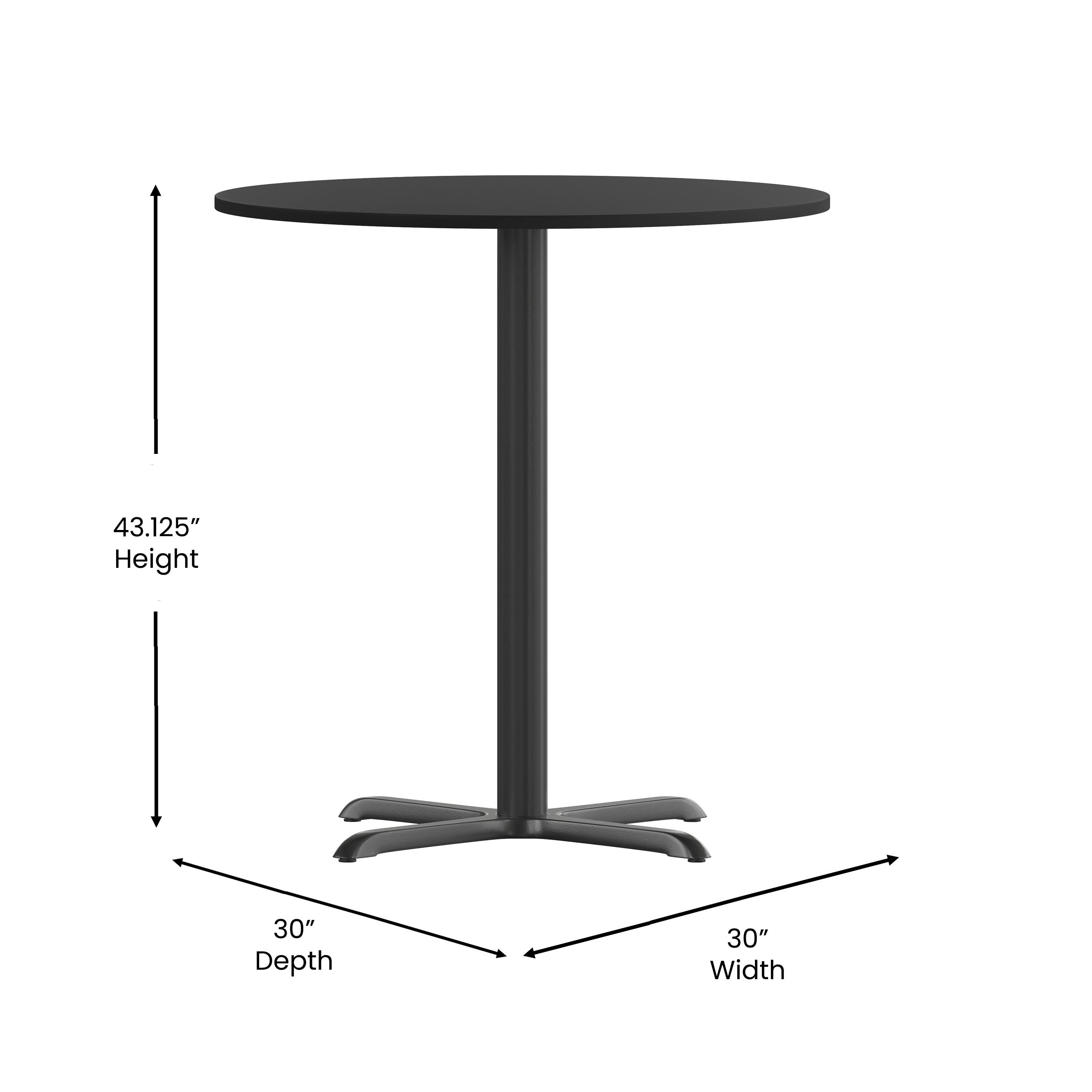 43.125" Height 30" Depth 30" Width
