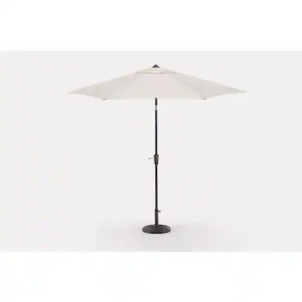 Front. Living Accents - Living Accents Wilmette 9 ft. Tiltable Beige Patio Umbrella.