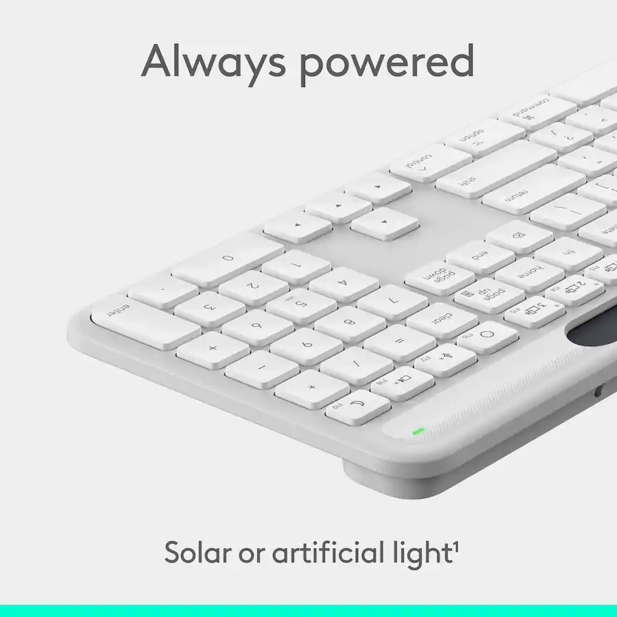 Soar Led Keyboard Logitech Signature Slim Solar+ K980 for Mac Wireless Bluetooth Solar ...