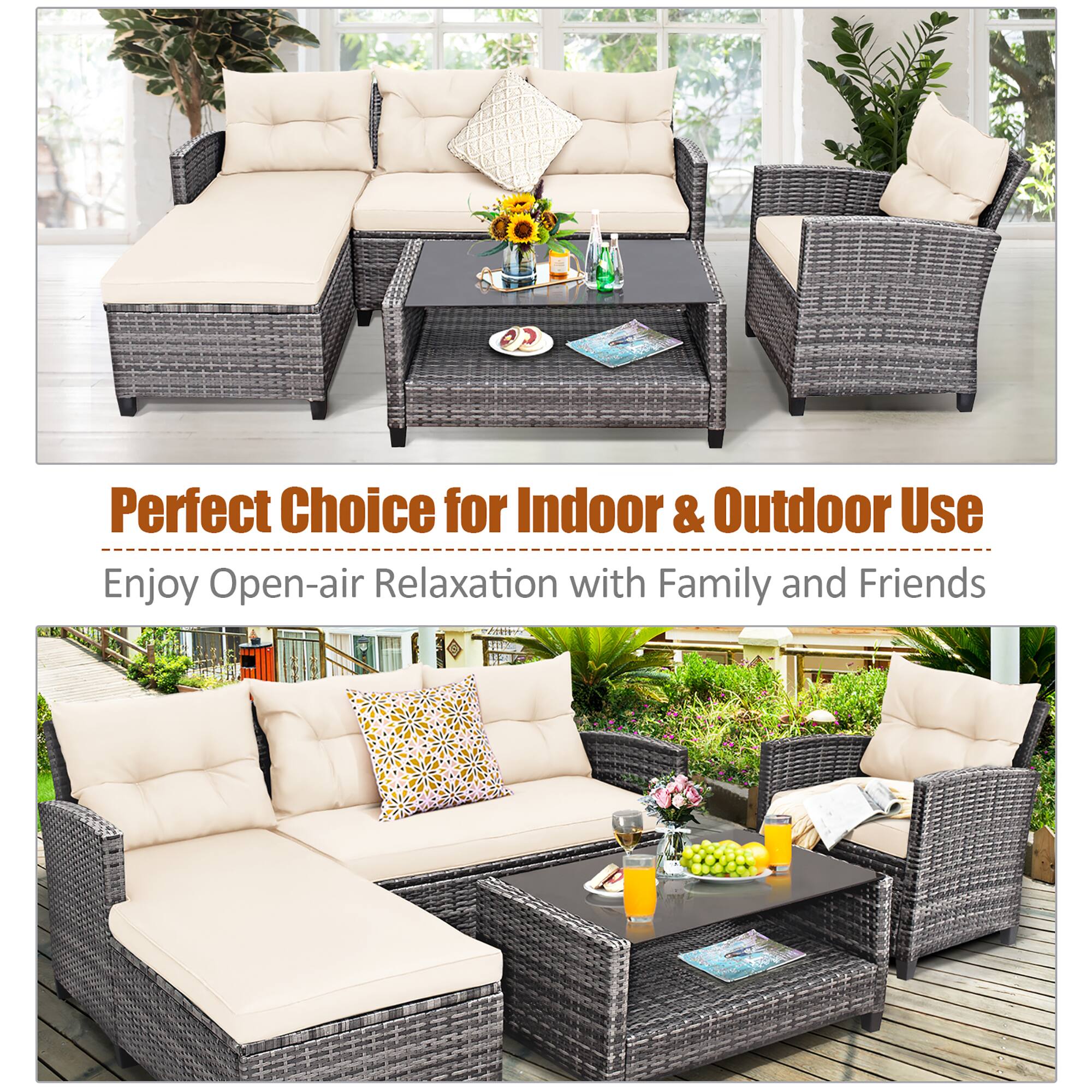 Perfect Choice for Indoor & Outdoor Use  
Enjoy Open-air Relaxation with Family and Friends