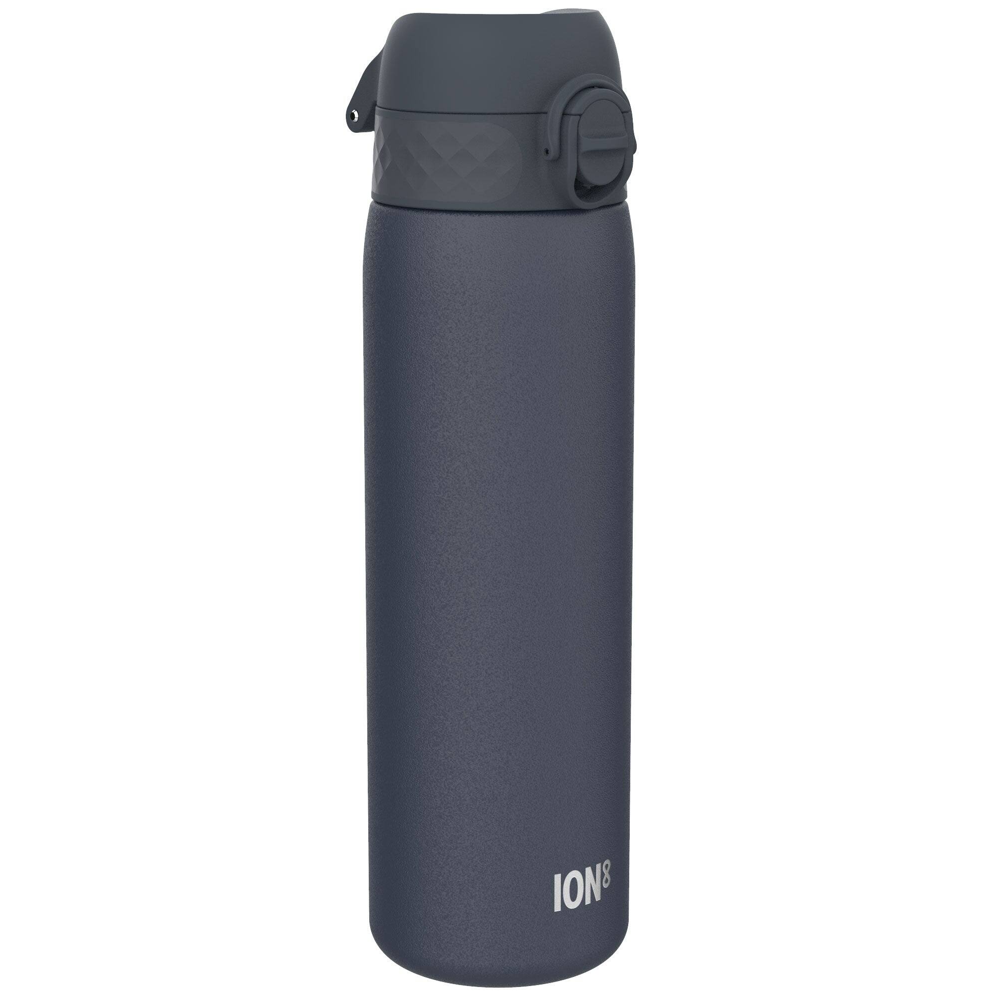 Front. Ion8 - Double Walled Stainless Steel Water Bottle - 17oz - Ash Navy.