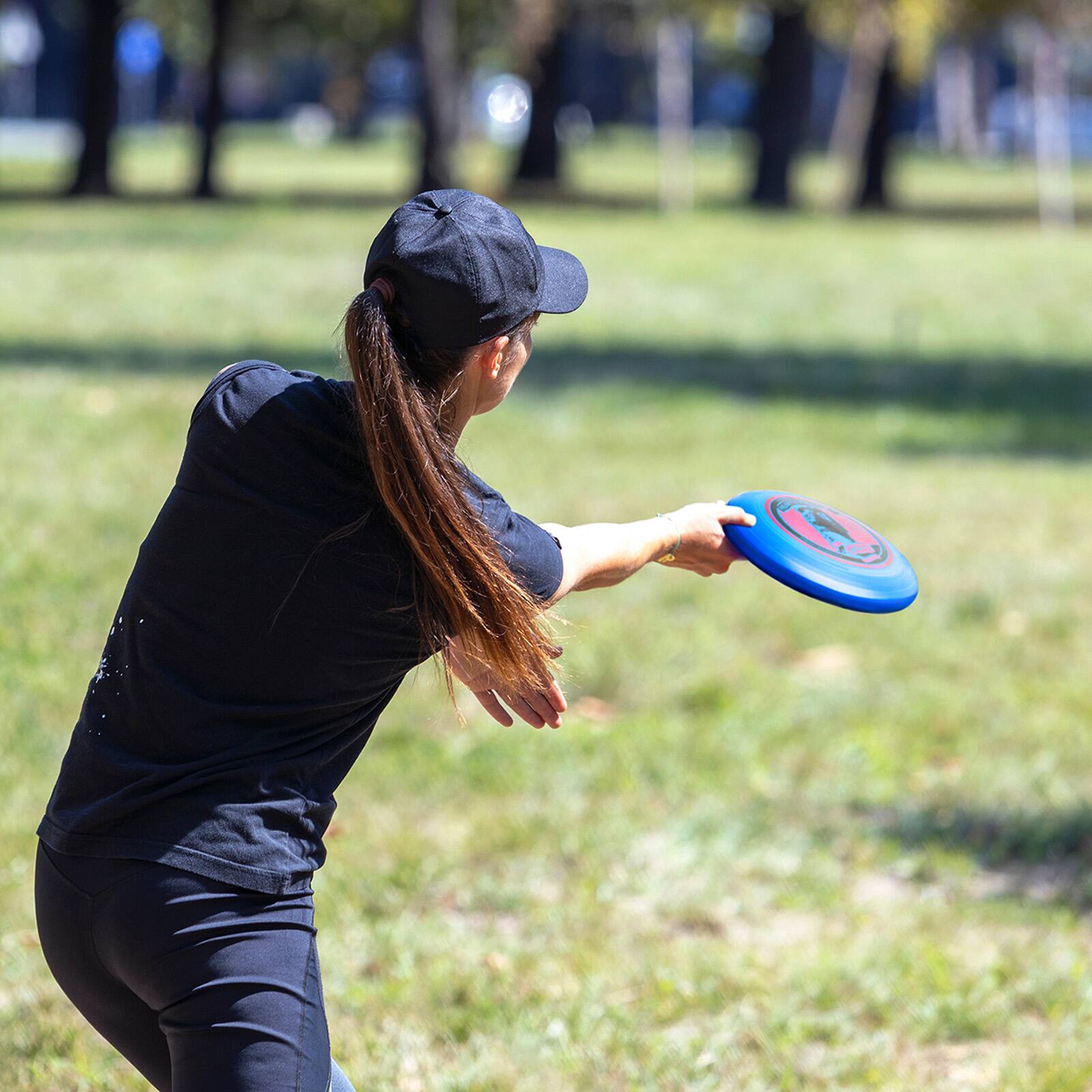 Alt View 5. Wham-O - Frisbee 11 Inch Flying Disc Toy Long Distance Heavyweight Frisbee 200g for Outdoor Activities - Blue.