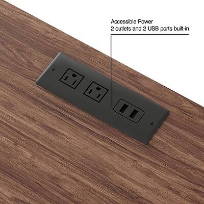 Accessible Power  
2 outlets and 2 USB ports built-in