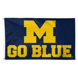 WinCraft - Michigan Wolverines 3' x 5' Single-Sided Deluxe Team Slogan Flag - Multicolor