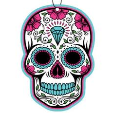 Front. Spoontiques - Spoontiques Day of the Dead Sugar Skull Calavera Air Freshener 3 Pack New Car Scent - Multicolor.