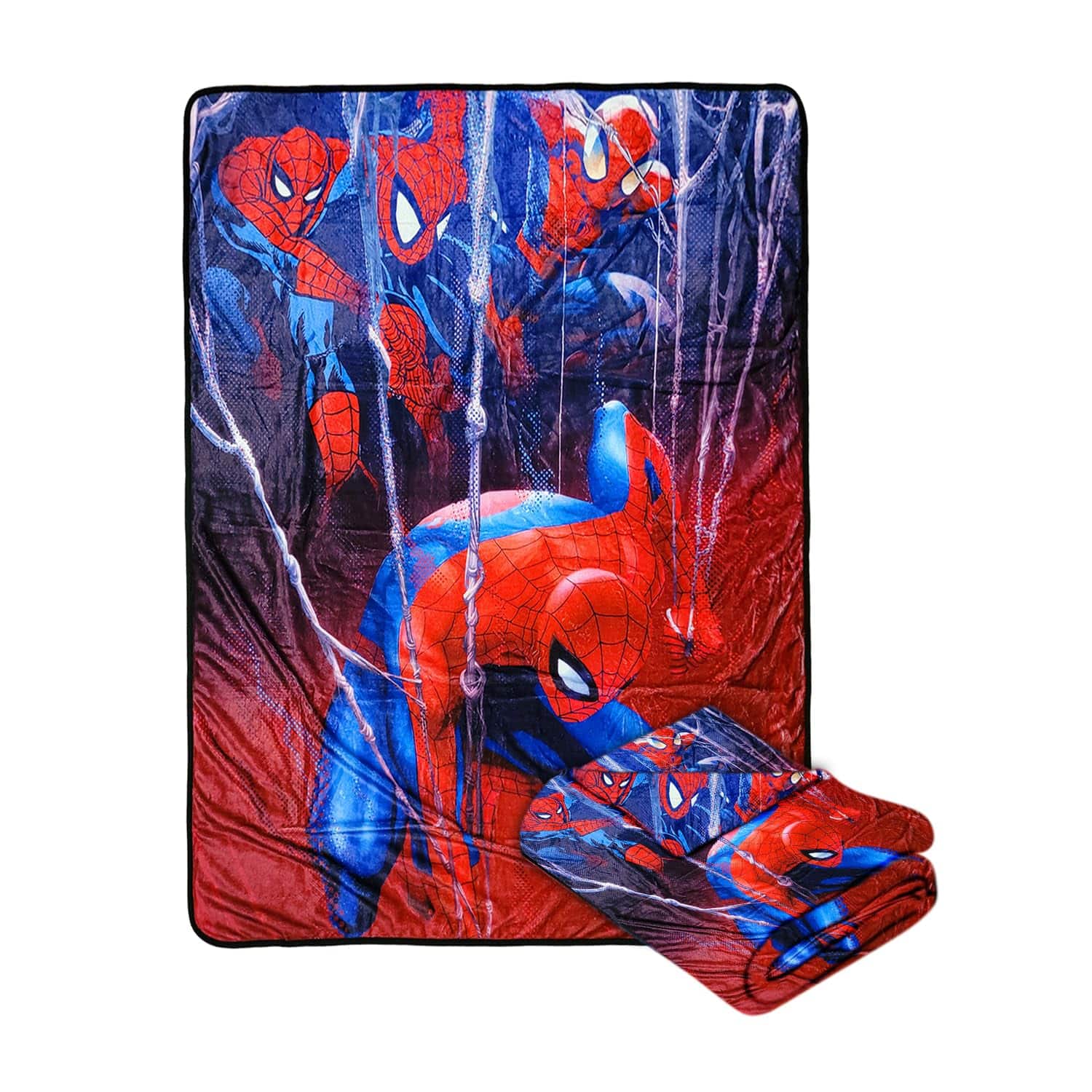 Bazillion Dreams - Refurbished Excellent - Spider-Man Web Blanket - Multicolor