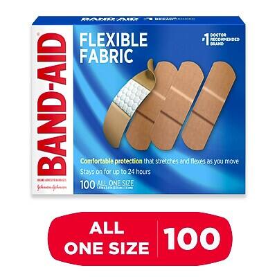 RAND DOCTOR FLEXIBLE FABRIC BAND-AID  
Comfortable protection that stretches and flexes as you move  
Stays on for up to 24 hours  
100 ALL ONE SIZE  
Doctor Recommended Brand