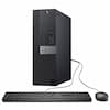 Front. Dell - Dell Optiplex 7050 SFF Desktop PC, Intel Core i7-7700 up to 4.20GHz, 32GB DDR4 RAM, 1TB SSD, USB WiFi, Win11 Pro - Black.