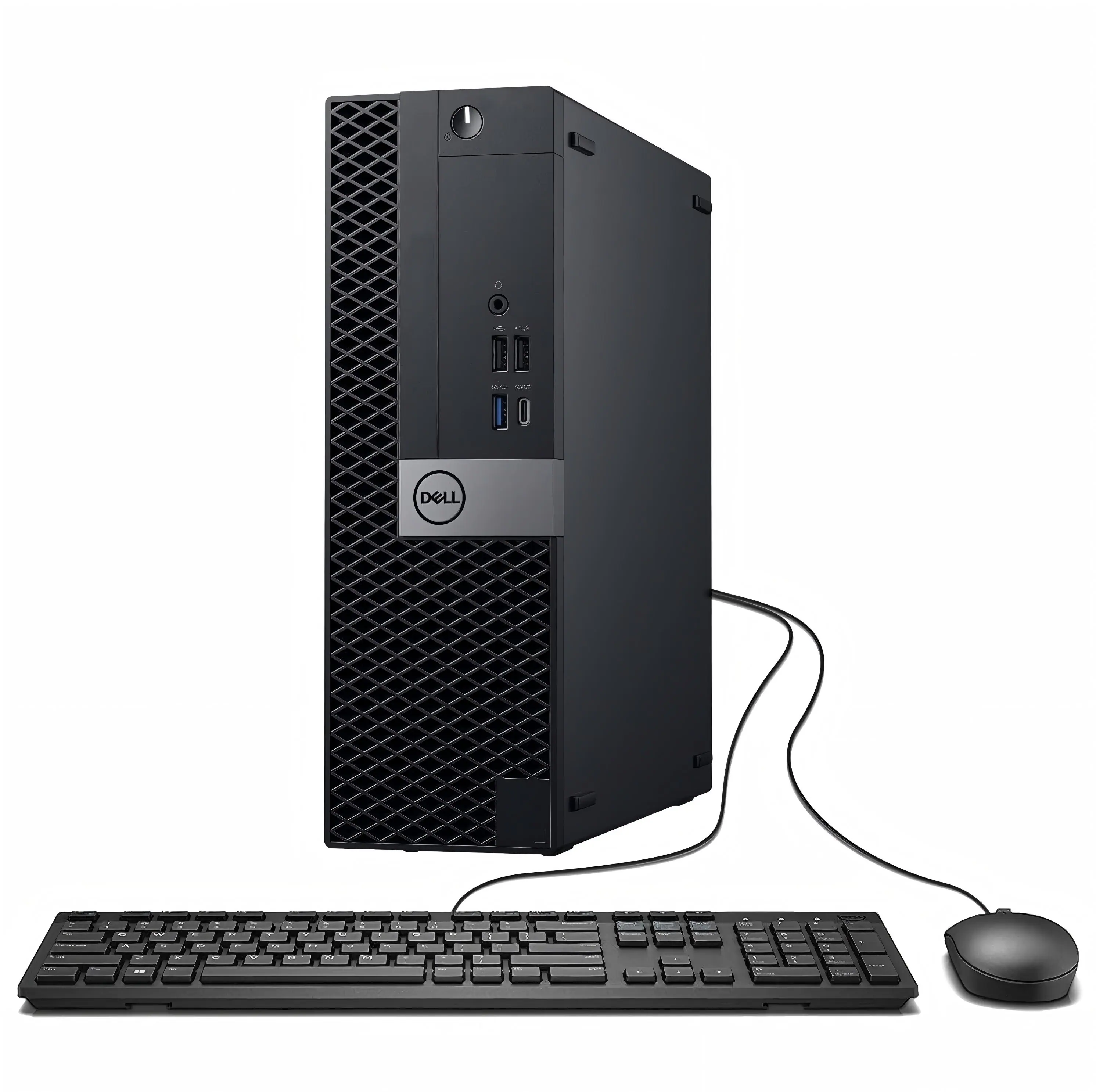 Dell - Refurbished Excellent - Optiplex 7050 SFF Desktop PC, Intel Core i7-7700 up to 4.20GHz, 32GB DDR4 RAM, 1TB SSD, USB WiFi, Win11 Pro - Black