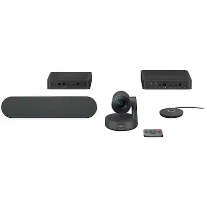 Front. Logitech - Logitech Rally Video Conferencing Accessory Hub - 2 x Network (RJ-45) - 2 x HDMI In - Ethernet - Tabletop.