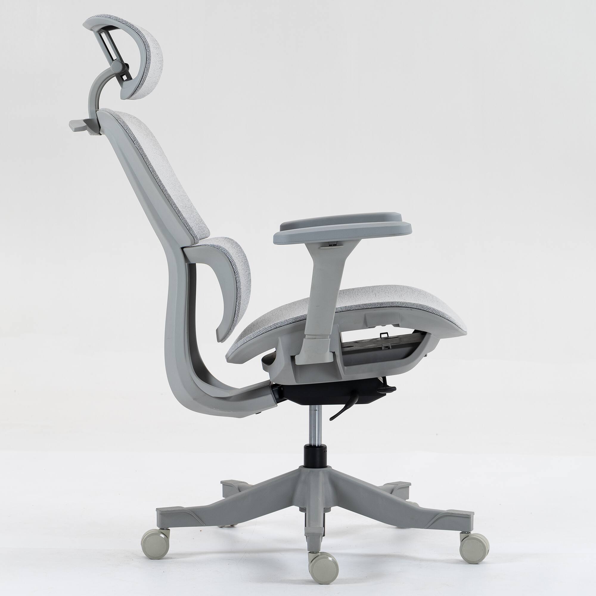 Alt View 2. GOODSILO - Ergonomic High Back Mesh Office Chair with Adjustable Lumbar Support - Grey.