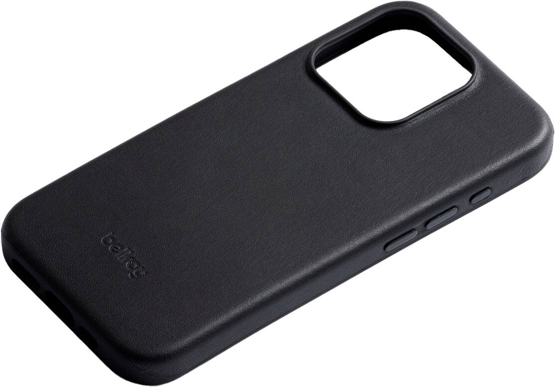 Left. Bellroy - iPhone 15 Pro Max Leather Phone Case - Black.