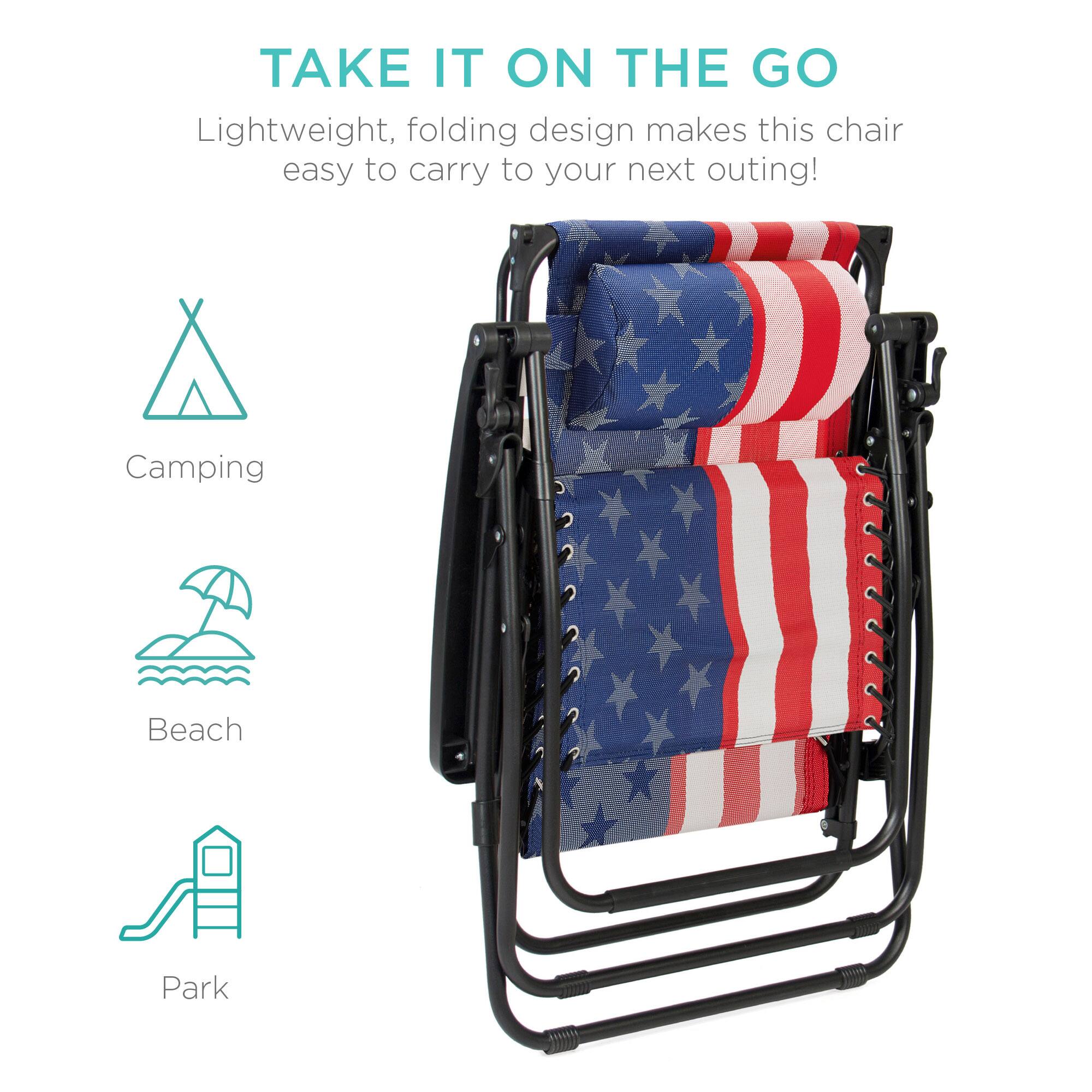 TAKE IT ON THE GO

Lightweight, folding design makes this chair easy to carry to your next outing!

Camping  
Beach  
Park