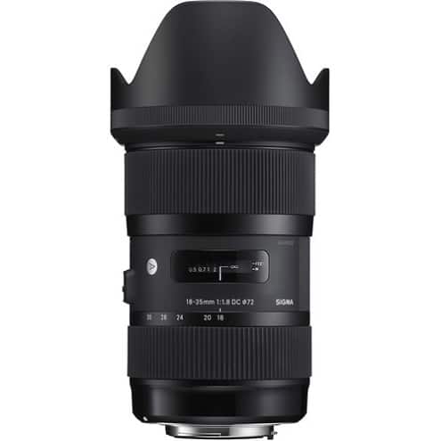 Sigma - 18-35mm f/1.8 DC HSM Lens for Nikon 210-306 - Black
