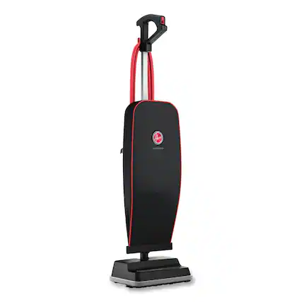 Front. Hoover - CH50200 Task Vac 12 in. Cleaning Path Soft Bag Lightweight Upright Vacuum Cleaners - Black - Black.