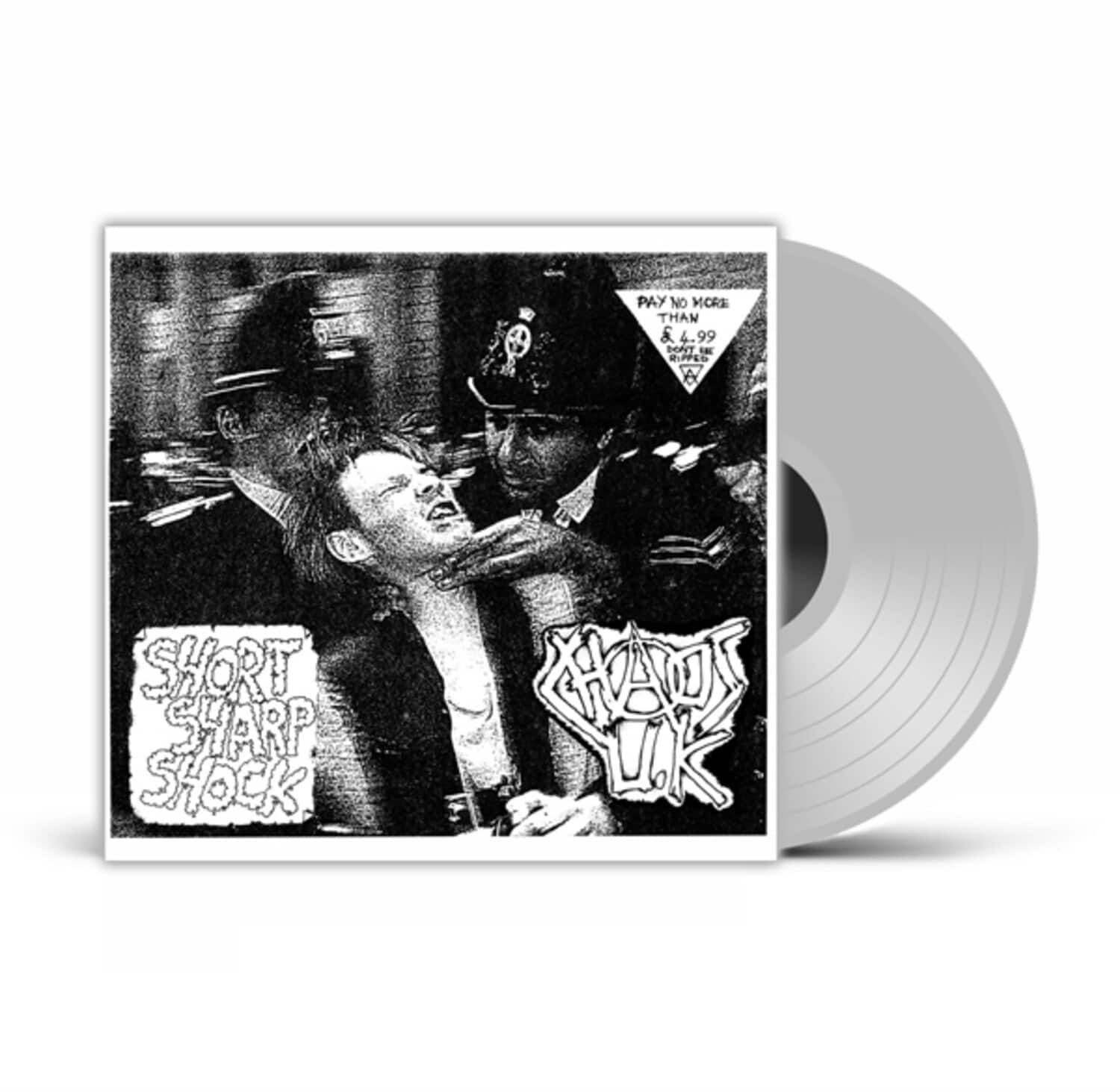 Chaos UK - Short Sharp Shocked - UK Exclusive Clear Vinyl   - VINYL LP price history on PriceWatchPro