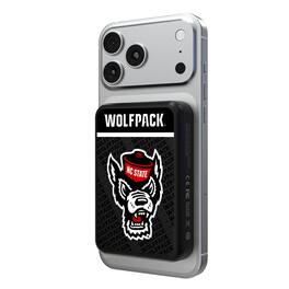 Keyscaper - NC State Wolfpack 5000mAh Wireless Magnetic Power Bank - Black