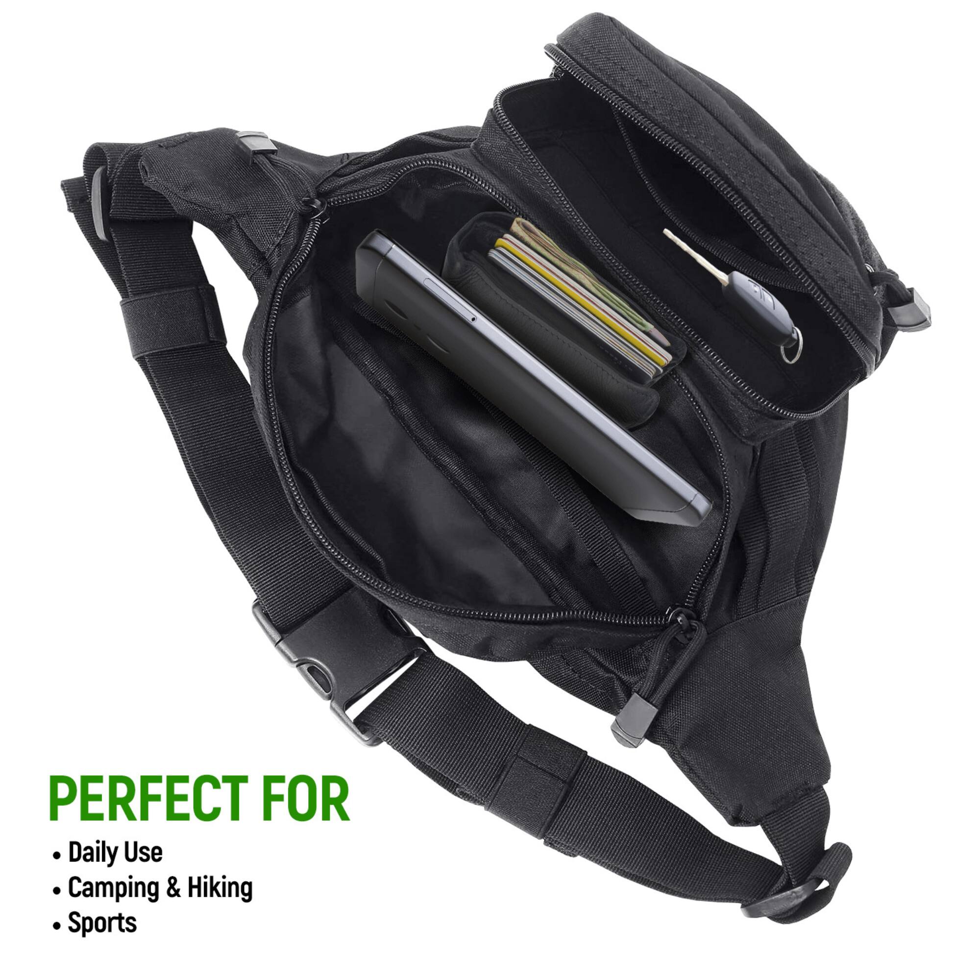 PERFECT FOR  
- Daily Use  
- Camping & Hiking  
- Sports