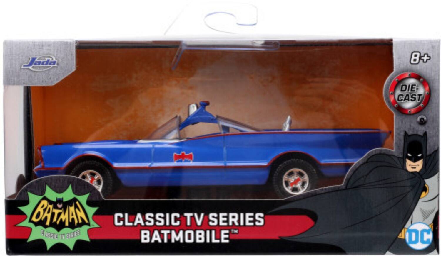 Jada 8+ DIE CAST BATMAN CLASSIC TV SERIES BATMOBILE DC
