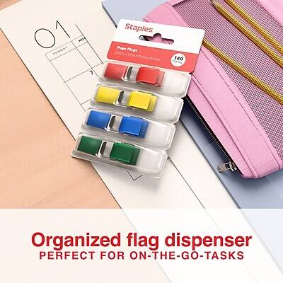 01 SUNDAY H 7 Staples Page Flags 04TM 140 TOTAL

Organized flag dispenser
PERFECT FOR ON-THE-GO-TASKS
