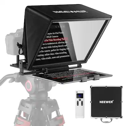 NEEWER for iPad Tablet, DSLR Cameras Video Recording: The A for unobstructed, allowing you to look directly at the camera, perfect for vlogging, online class, video recording, casting, and presentation video studio, news and press views, video studio, news and presentation