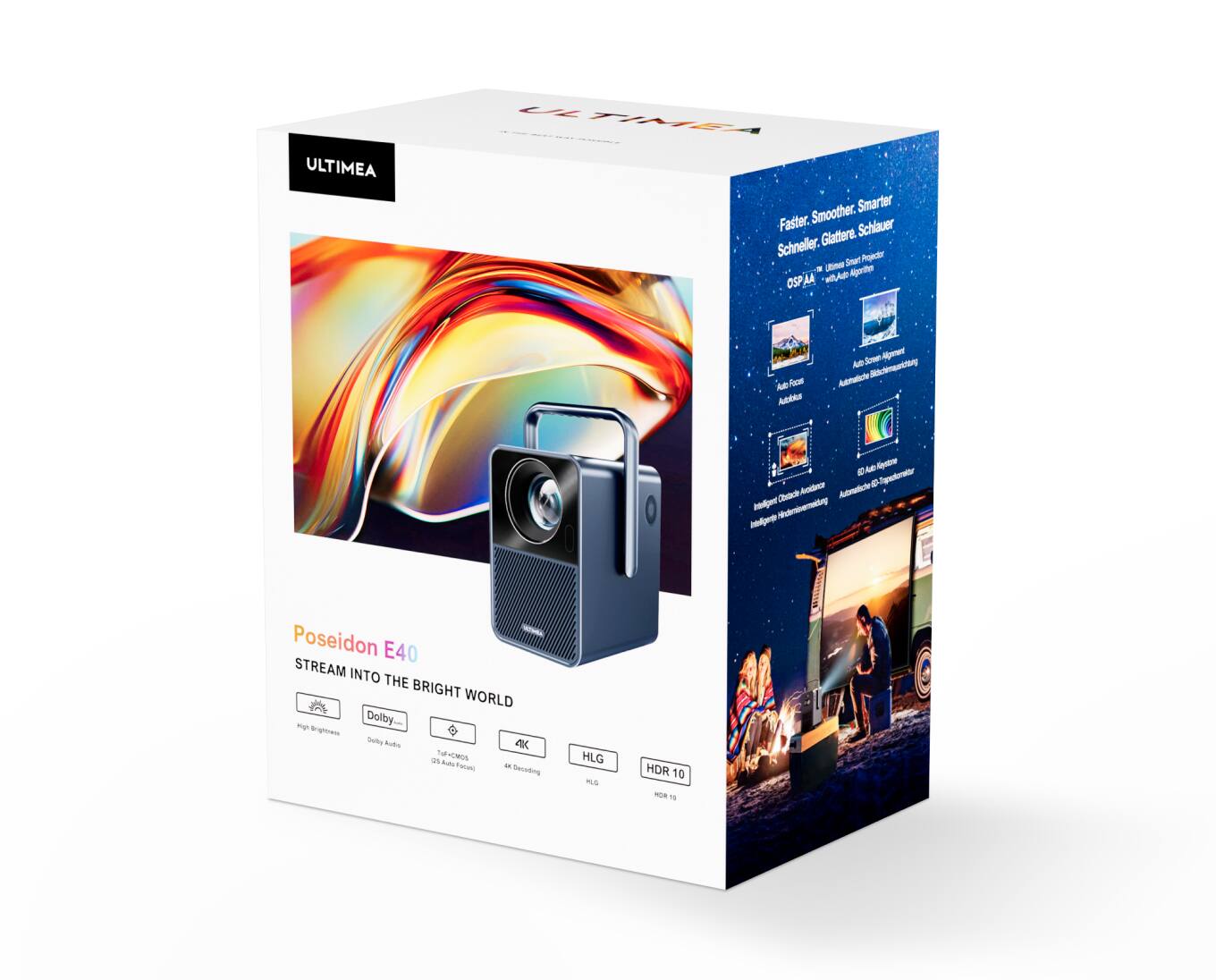 Poseidon E40 プロジェクター本体 The ULTIMEA Poseidon E40 is a bright, portable projector with