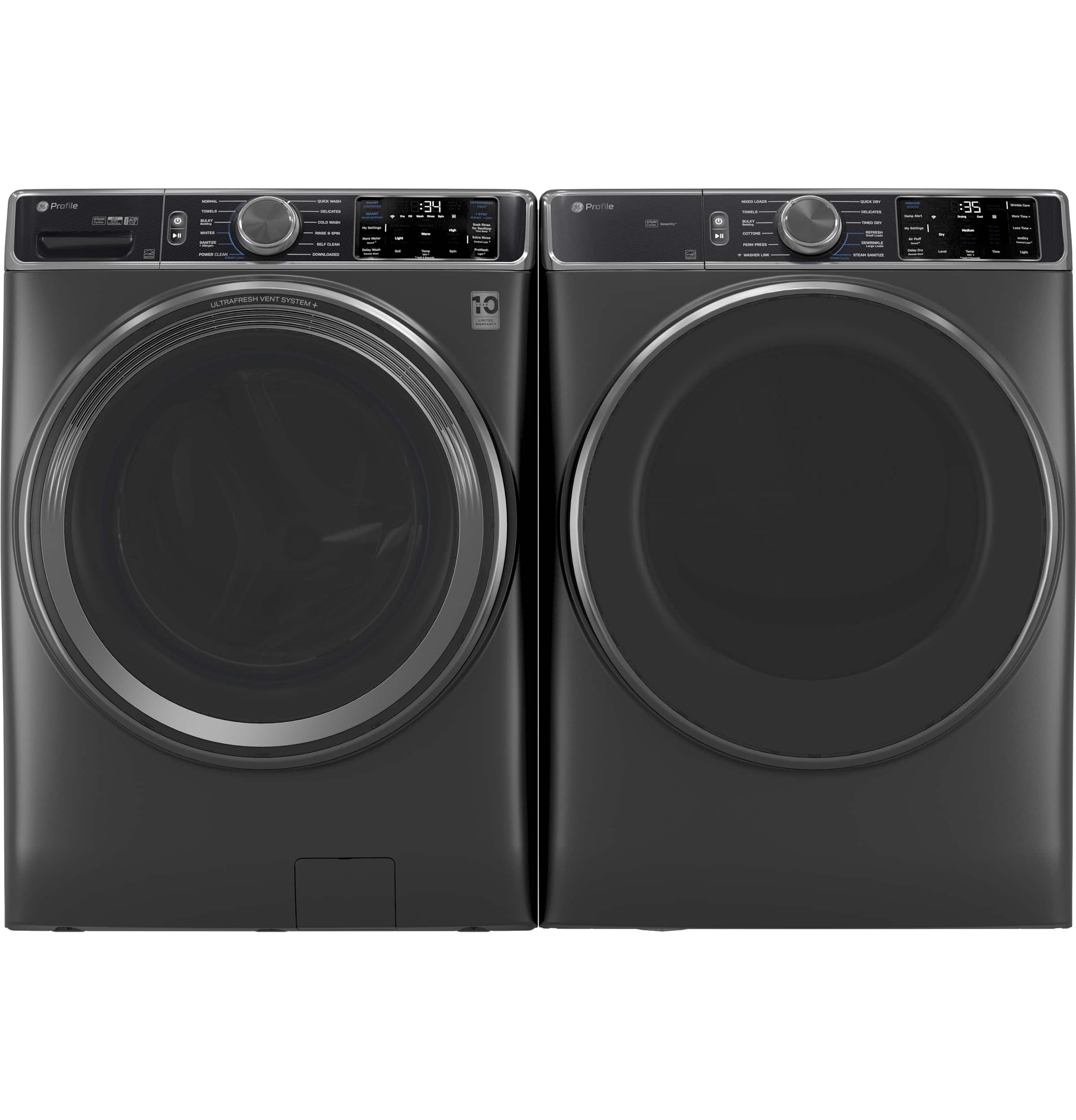 The text on the image reads "Profie - 34 ME I 35 ULTRAPESA VENT SISTEM 10." This text is likely a description or specifications for the washing machine.