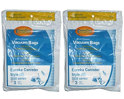 EnviroCare - 6-Pack Eureka UB Ultra Boss Canister Vacuum Bags – Microfiltration