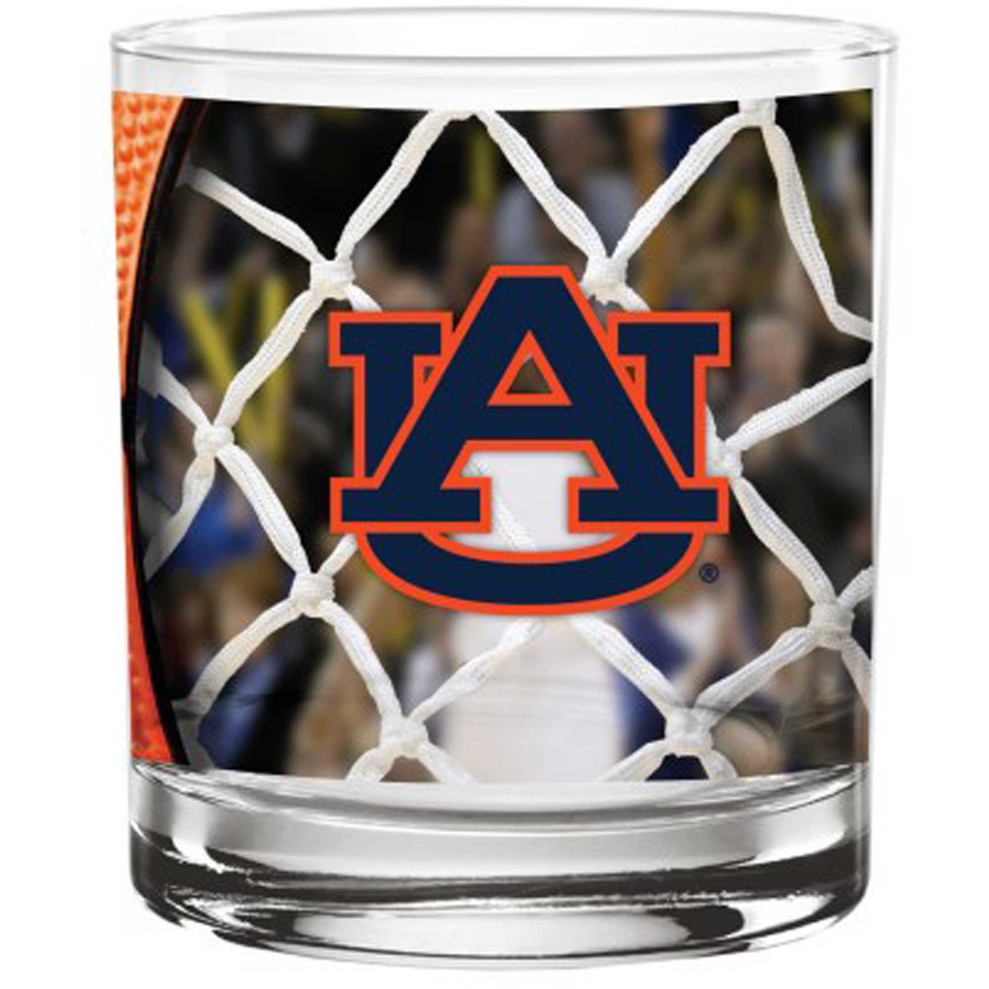 Alt View 1. Indigo Falls - Auburn Tigers 14oz. Basketball Glass - Multicolor.