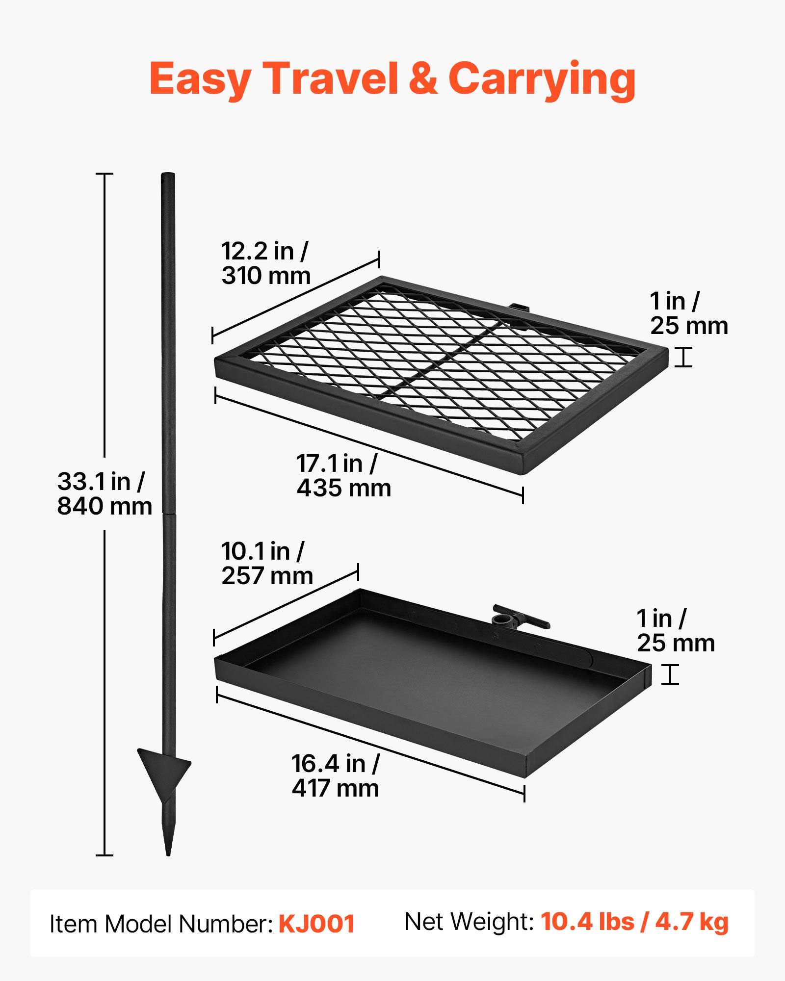 Easy Travel & Carrying

12.2 in / 310 mm
1 in / 25 mm
33.1 in / 840 mm
17.1 in / 435 mm
10.1 in / 257 mm
1 in / 25 mm
16.4 in / 417 mm

Item Model Number: KJ001
Net Weight: 10.4 lbs / 4.7 kg
