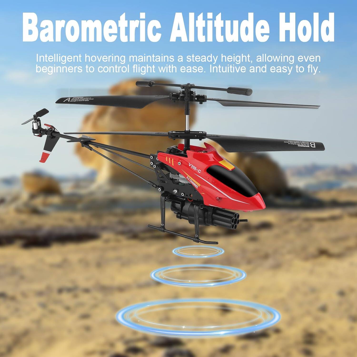 Barometric Altitude Hold

Intelligent hovering maintains a steady height, allowing even beginners to control flight with ease. Intuitive and easy to fly.