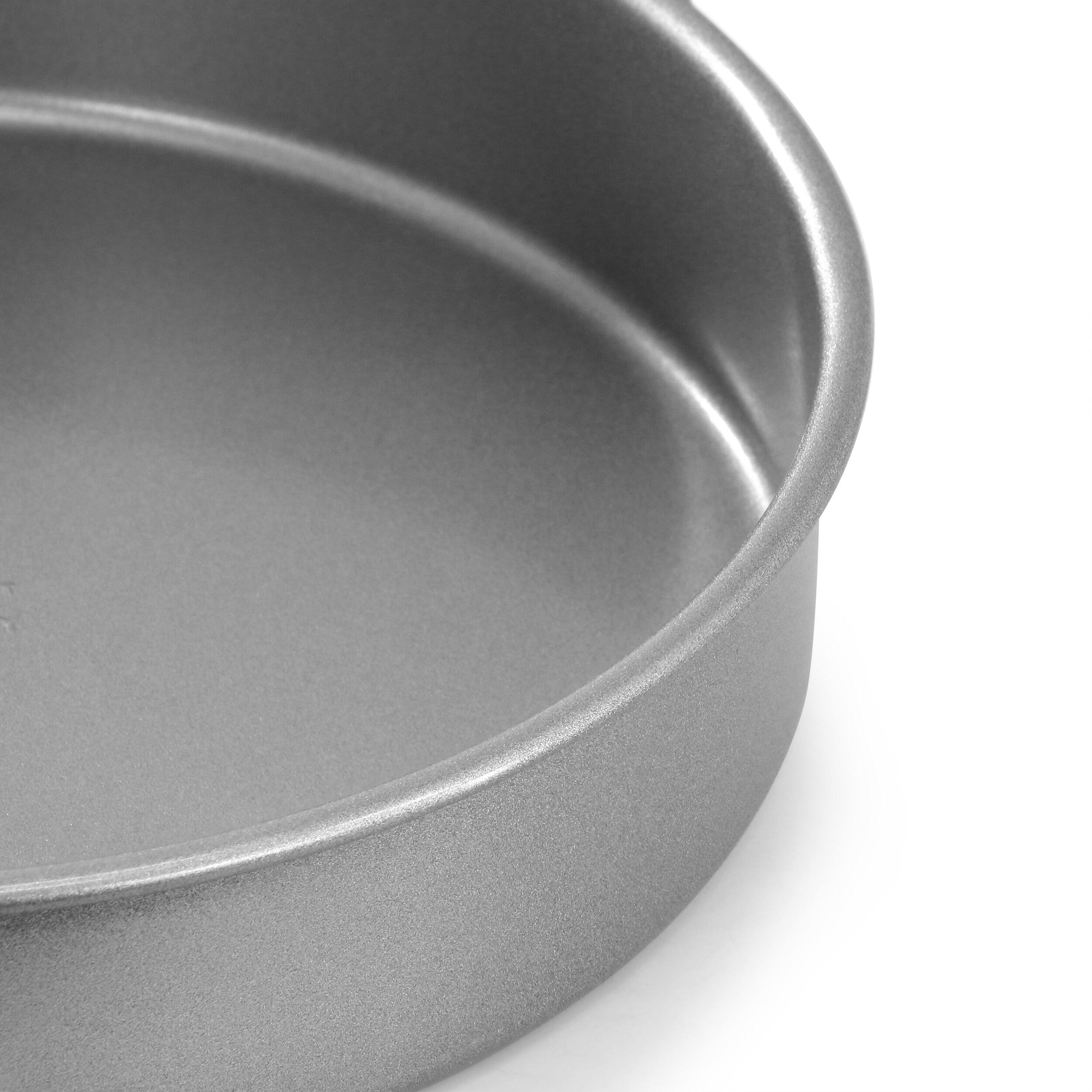 Alt View 3. Martha Stewart - Martha Stewart Everyday 8 Inch Round Nonstick Carbon Steel Baking Pan - Silver.