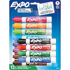 EXPO Easily Erases WOW Cseau Chisel Cincel Efface Facilement VIBRANT Ink Se Borra con Facilidad Our Most la Mut CLATANTE Notre Encre Timta Ms Nuestra low odor EXPO drv eraso chise! low odor EXPO dry chisel erase low odor EXPO chise! EVPO low odor low odor EXPO dry chise! erase low odor EXPO dry erase chisel low odor EXPO drv erate chise! low odor EXPO drv chisel erase FA chicel dry erase CONT Dry Erace Marers 12 CT Marqueurs Effacables Sec PCAS BOGSSA PLAS Marcadores Borrables