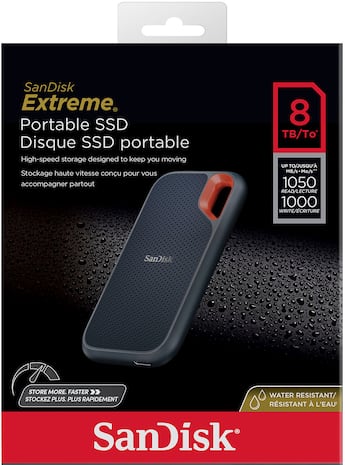 SANDISK Extreme Portable 8TB External USB C NVMe SSD Black - Best Buy SANDISK Extreme Portable 8TB External USB C NVMe SSD Black - Best Buy