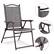 Alt View 4. Costway - Costway Set of 2 Patio Folding Sling Back Chairs Camping Deck Garden Beach - Gray.